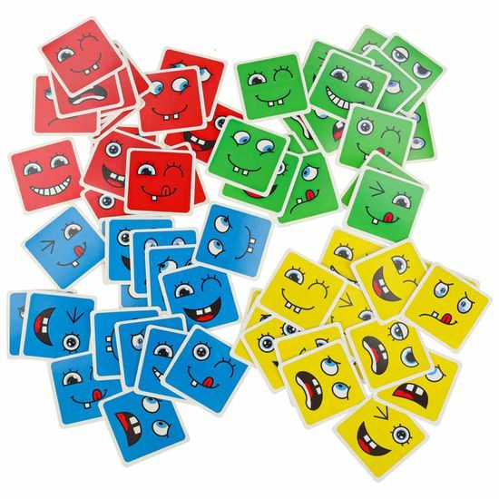 Montessori logická hra – Kostičky měnící tváře emocí