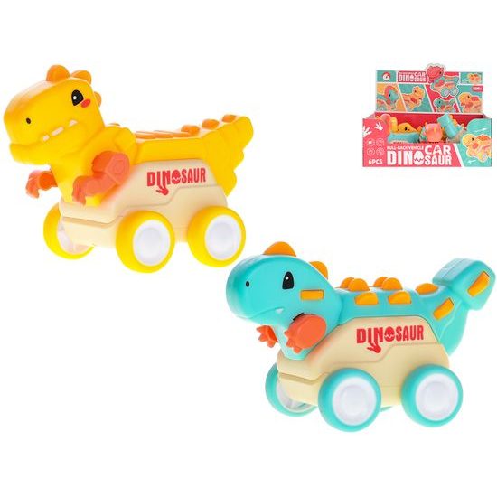 Dinosaurus 11cm na zpětný chod 18m+ 6druhů 6ks v DBX