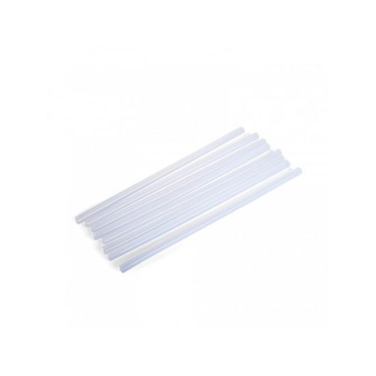 Silikonové tyčinky do mini tavné pistole 10ks (7mm x 18cm) - bílá