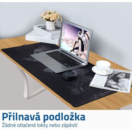 Podložka pod myš XXL - Mapa světa