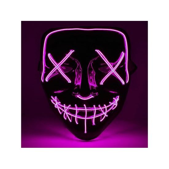 Děsivá LED světelná maska