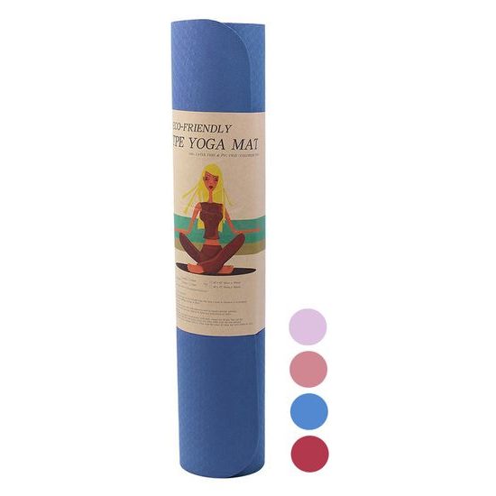 Podložky na jógu TPE 6mm 61x173cm