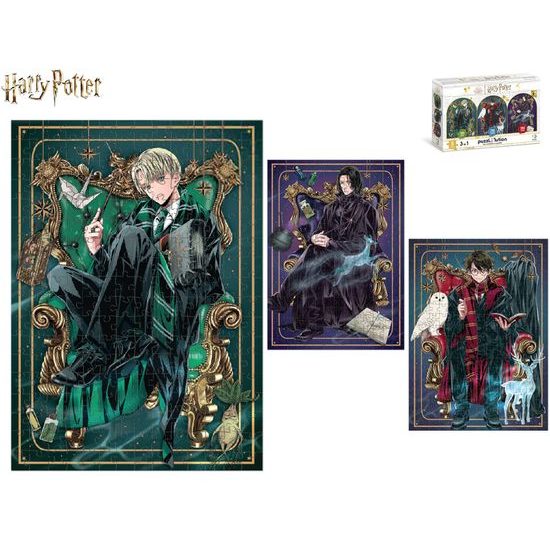 Harry Potter puzzle 3v1 32x23cm 150, 250 a 350dílků v krabičce