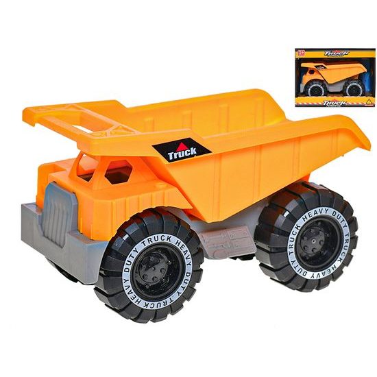 Auto stavební sklápěčka 18cm volný chod v krabičce