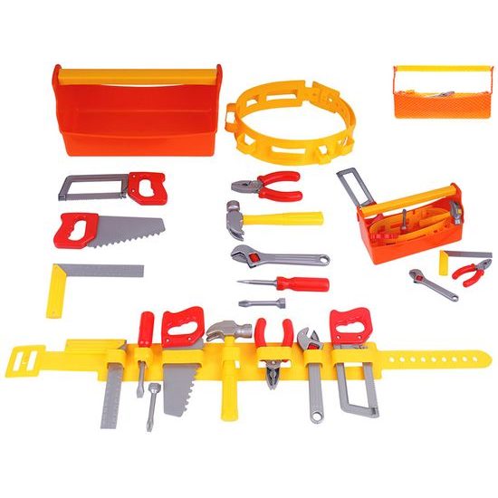 Sada nářadí 8ks s opaskem 78cm a přepravkou 30x14cm v síťce
