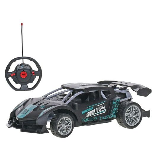 R/C auto závodní 21cm 1:18 27MHz plná funkce na baterie se světlem v krabičce