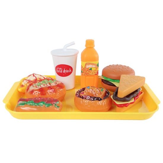 Fast food set 8-9ks 4druhy na kartě