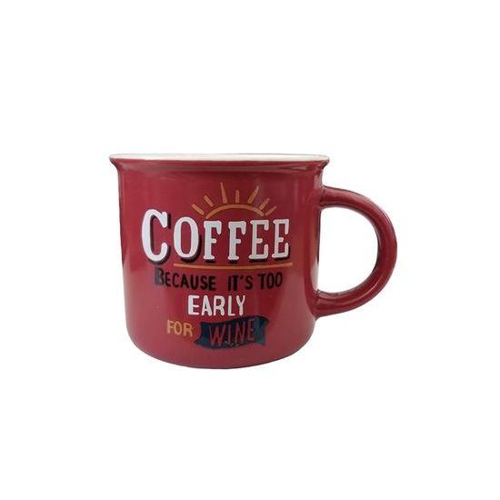 Porcelánový hrnek - Time for coffee 9cm