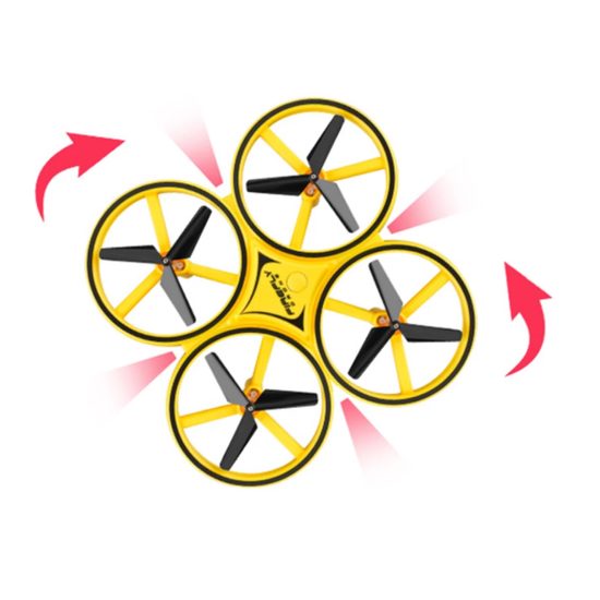 Dron ovládaný pohybem ruky