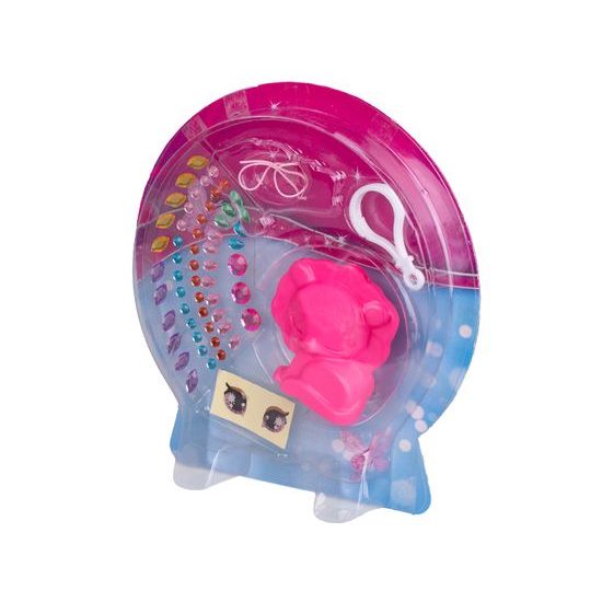 Glamour sada ke zdobení přívěsku na klíče 6cm 3druhy na kartě
