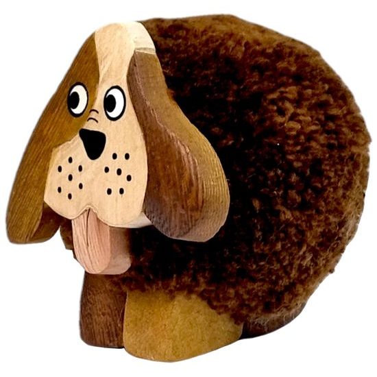 2Kids Toys Dřevěná figurka XL pompon Pes