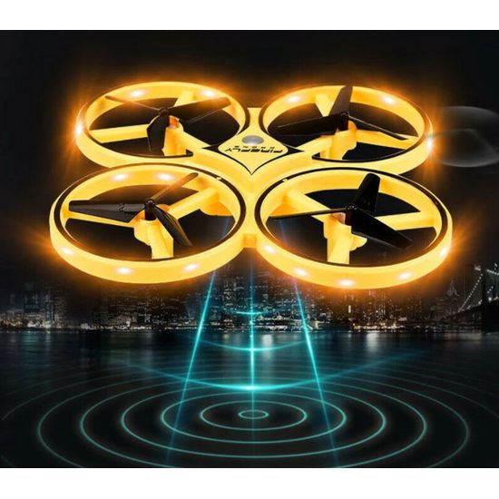 Dron ovládaný pohybem ruky