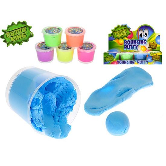 Putty King hopík/skákající hmota 35g 6barev v kelímku 12ks v DBX