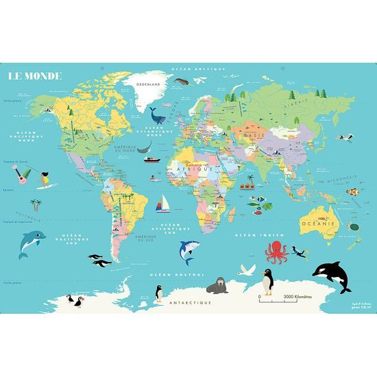 Vilac Magnetická mapa světa Ingela