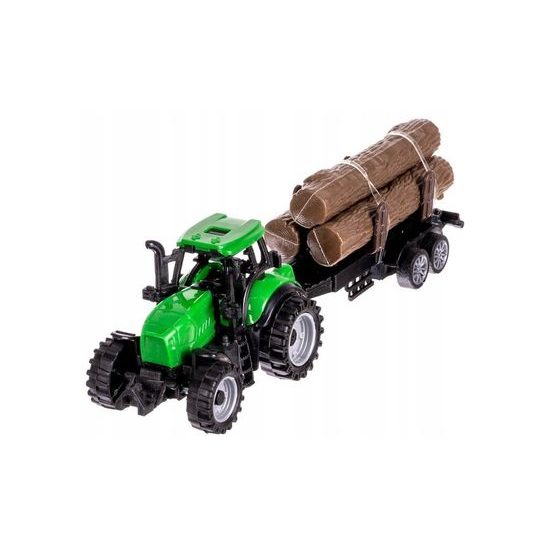 Farma se zvířaty a farmářskými vozy