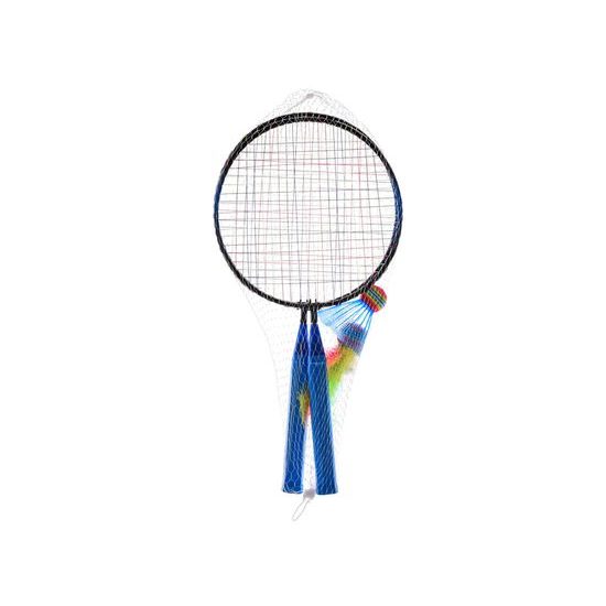 Gametime badmintonové rakety 44x22cm 2ks s košíčky 2ks 2barvy v síťce