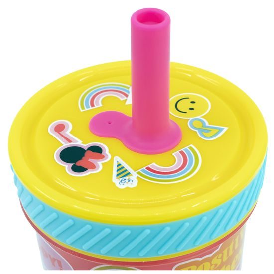 Bezpečný plastový kelímek 370 ml - Minnie Mouse Flower Power