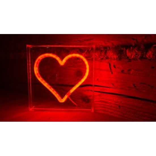 2Kids Toys LED NEON LIGHT lampička Srdce červené