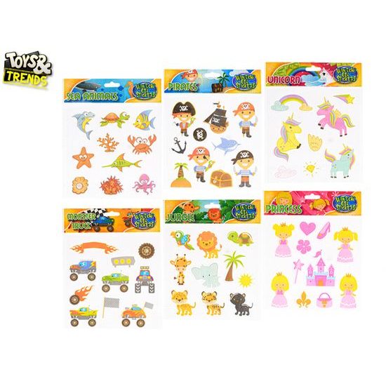 Toys&Trends nálepky gelové 6druhů v sáčku
