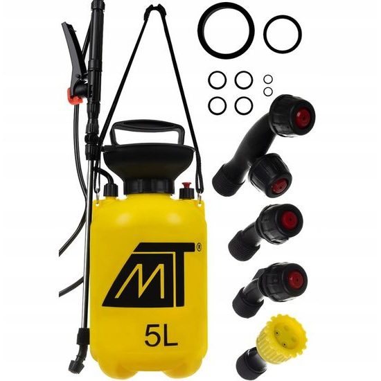 Tlakový ruční postřikovač 5L + 4 trysky