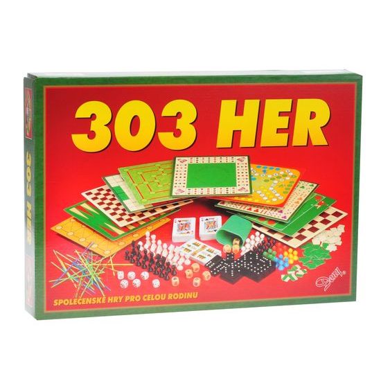 Společenská hra 303 her v krabičce