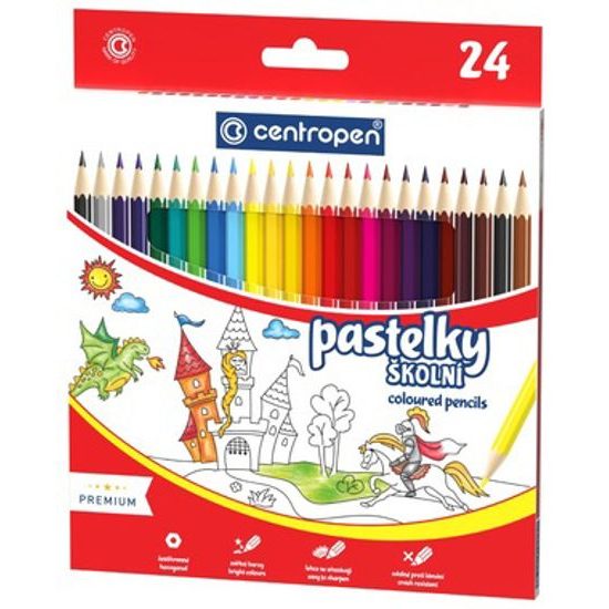 CENTROPEN Školní pastelky 9520/24 24ks