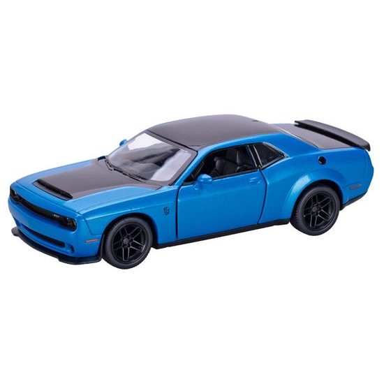 Kinsmart Dodge Challenger SRT 170 12,5cm 1:40 kov zpětný chod 4barvy 12ks v DBX
