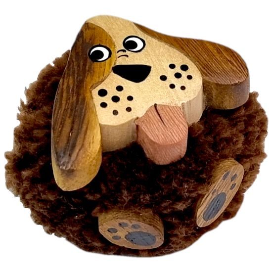 2Kids Toys Dřevěná magnetka velká pompon Pes