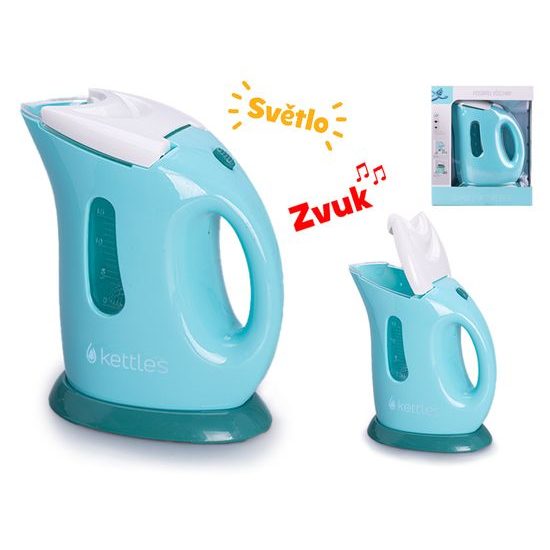 Rychlovarná konvice 16cm na baterie se světlem a zvukem v krabičce