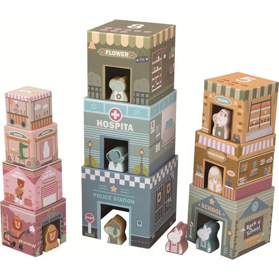 2Kids Toys Skládací věž z kostek City