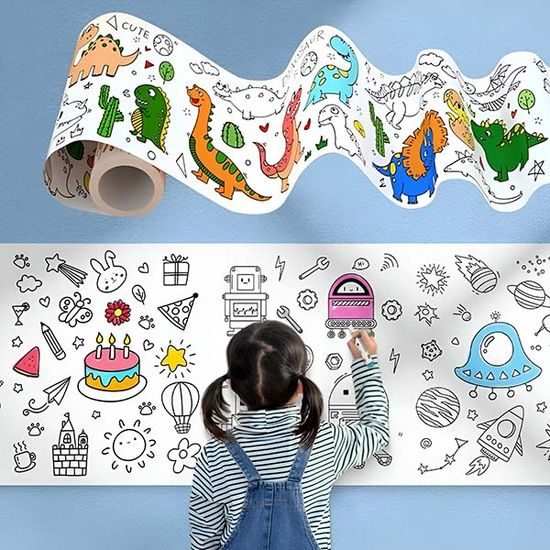 Kreslící tapeta FUNPICROLL – samolepicí tapeta pro děti 30 × 300 cm