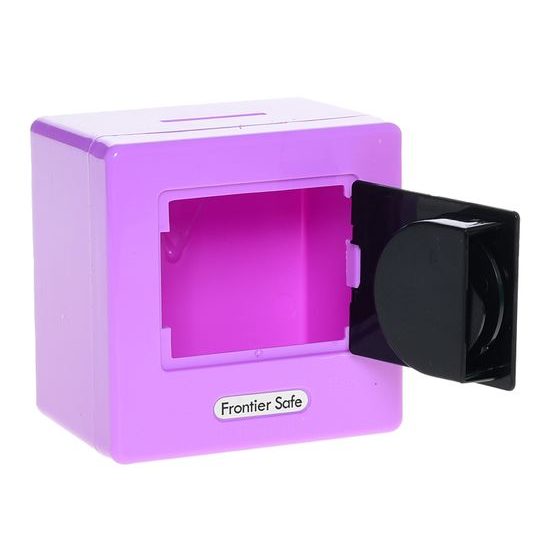 Toys&Trends pokladnička trezor 9x9cm s odemykáním na kód 4barvy v krabičce