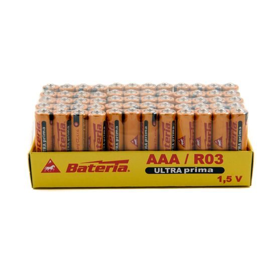 Bateria baterie AAA/R03 balení 60ks