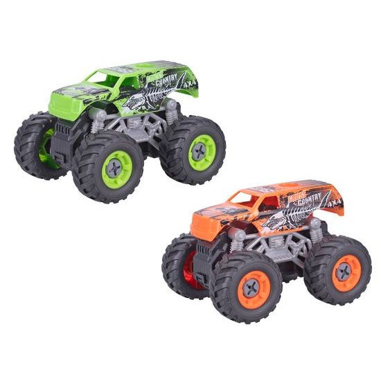 Roadblasters monster truck 12cm na setrvačník šroubovací 2barvy v krabičce