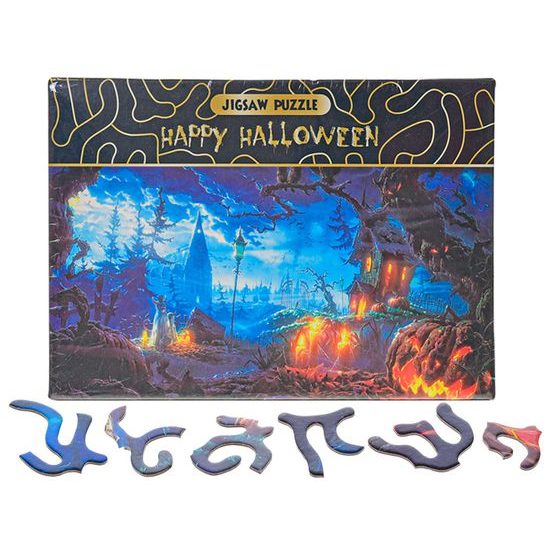 Puzzle Halloween 75x50cm 468dílků v krabičce
