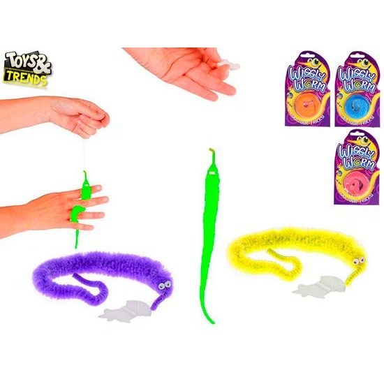 Toys&Trends červík 22cm na provázku 6barev na kartě