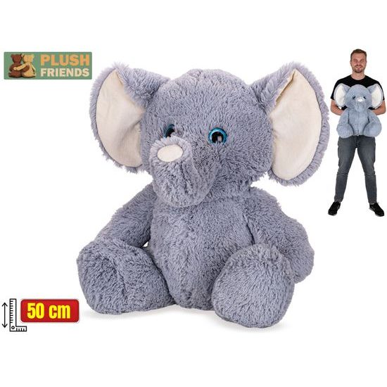 Plush Friends slon plyšový 50cm sedící 0m+