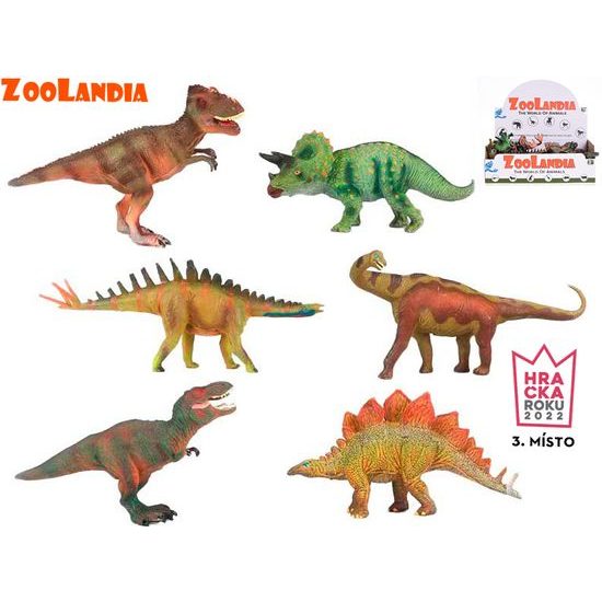 Zoolandia dinosaurus 15-18cm 6druhů 18ks v DBX