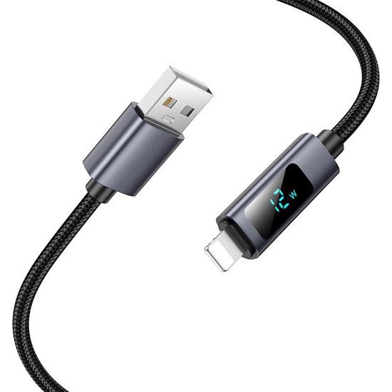 Favor nabíjecí datový kabel 1m s displejem Lightning USB