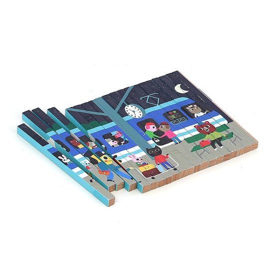 Vilac Dřevěná 4D skládačka Dopravní prostředky