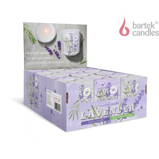 Bartek Svíčka sklo 150g Lavender