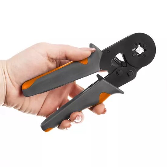 Krimpovací kleště na konektory 0,25-10 mm² + sada nástavců