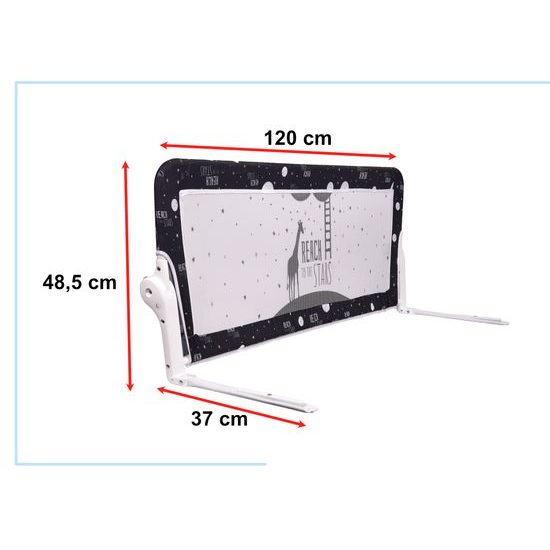 Bezpečnostní zábrana 120cm černá