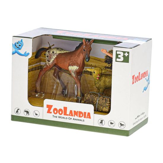 Zoolandia farma set se zvířátky a doplňky 4druhy v krabičce
