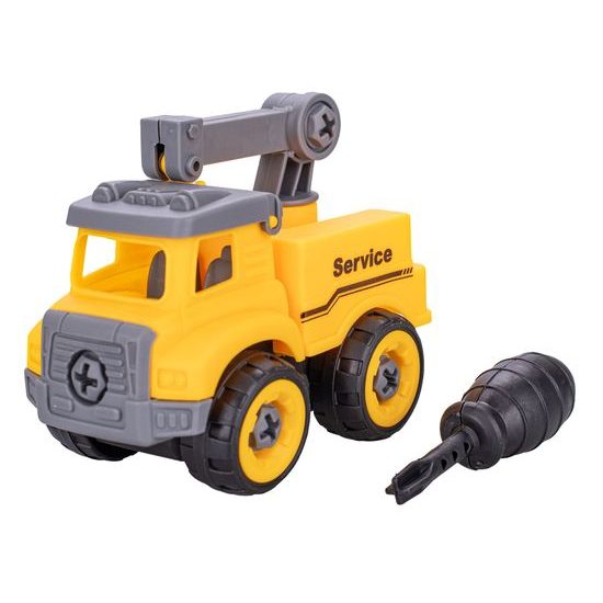 Auto stavební šroubovací 11cm volný chod 4druhy v krabičce 12ks v DBX