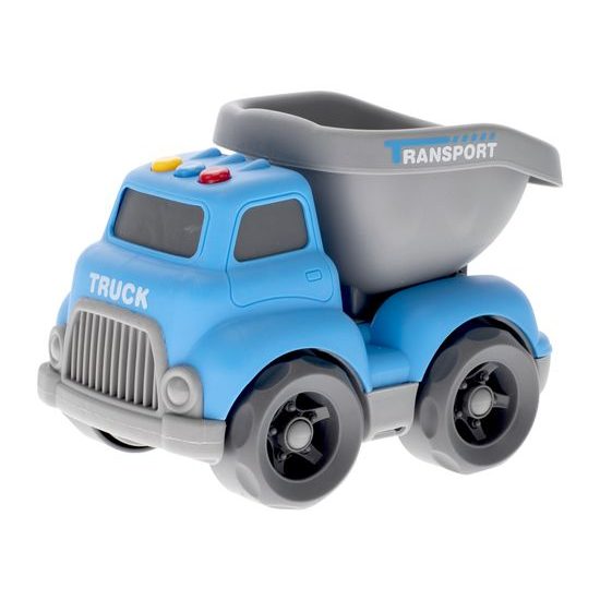 Mini Club auto sklápěčka 16cm volný chod na baterie se světlem a zvukem 18m+ v krabičce