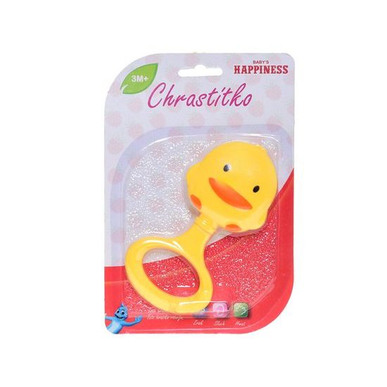 Chrastítko kačenka 13cm 3m+ na kartě
