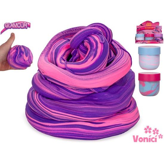 Glamour hmota máslová 500ml 3barvy v kelímku 6ks v DBX
