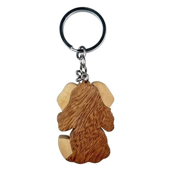 2Kids Toys Dřevěná klíčenka velká Pes s kostí