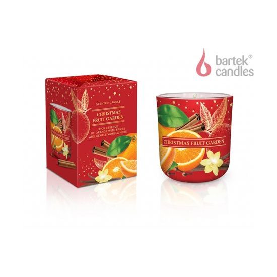 Bartek Svíčka Sklo 150g Christmas Fruit Garden